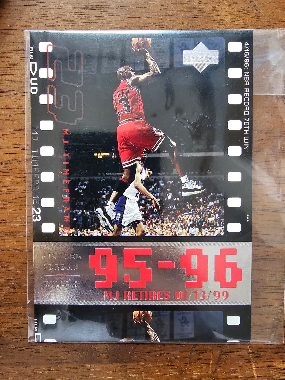 Michael Jordan 1999 Upper Deck #C11 - NBA Record 70th Win - MJ Retires - Jumbo